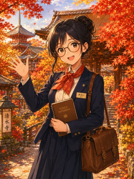 Aoi, the guide of Field Notes Japan
